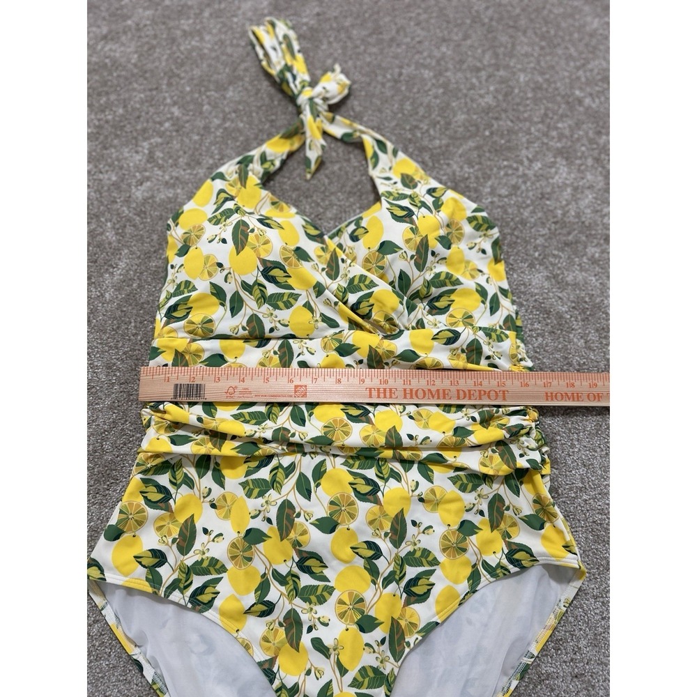 Boden Set Of 2 US 20-22 Long Swimsuits - Lemons & Pineapples Excellent Condition - Picture 6 of 16